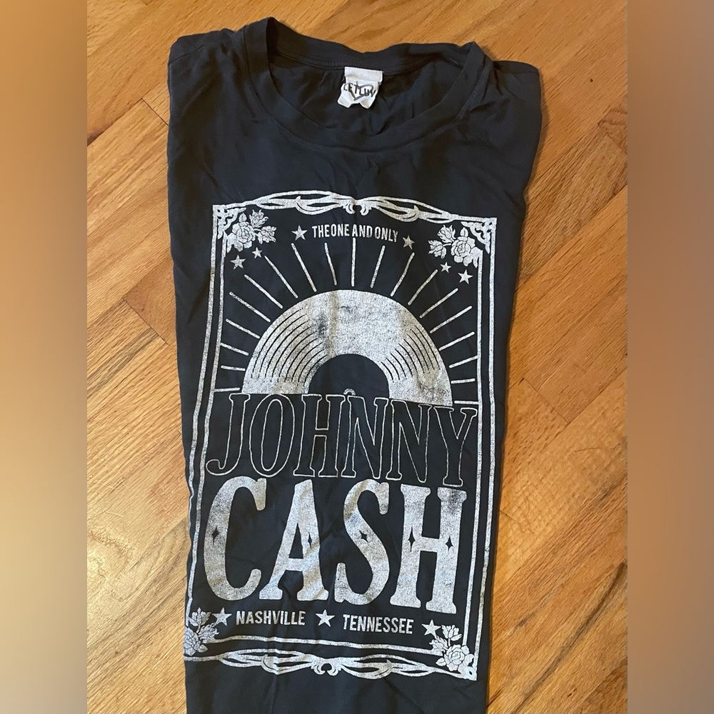 Letluv Johnny Cash Graphic T-Shirt - Black - Picture 4 of 7